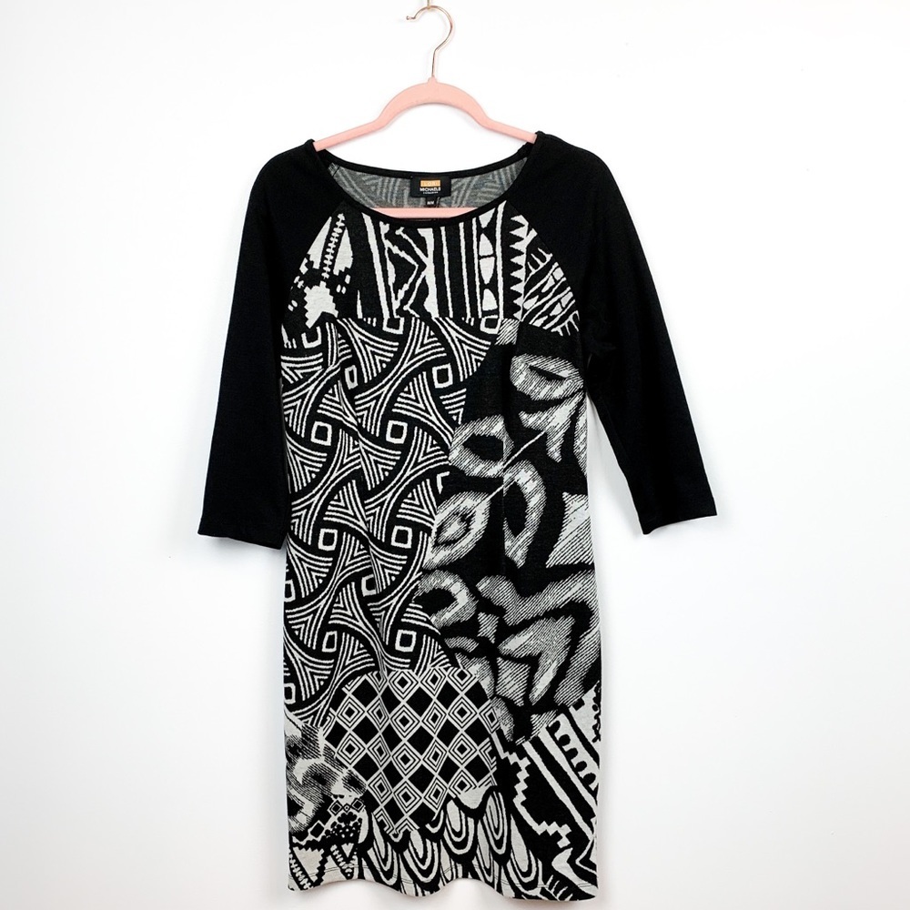 Lori Michael’s Form Fitting Black & White Dress